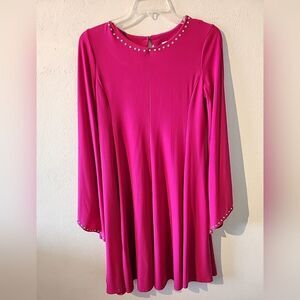 Emma & Michele Women Pink Cocktail Going Out Career Work Dress Small